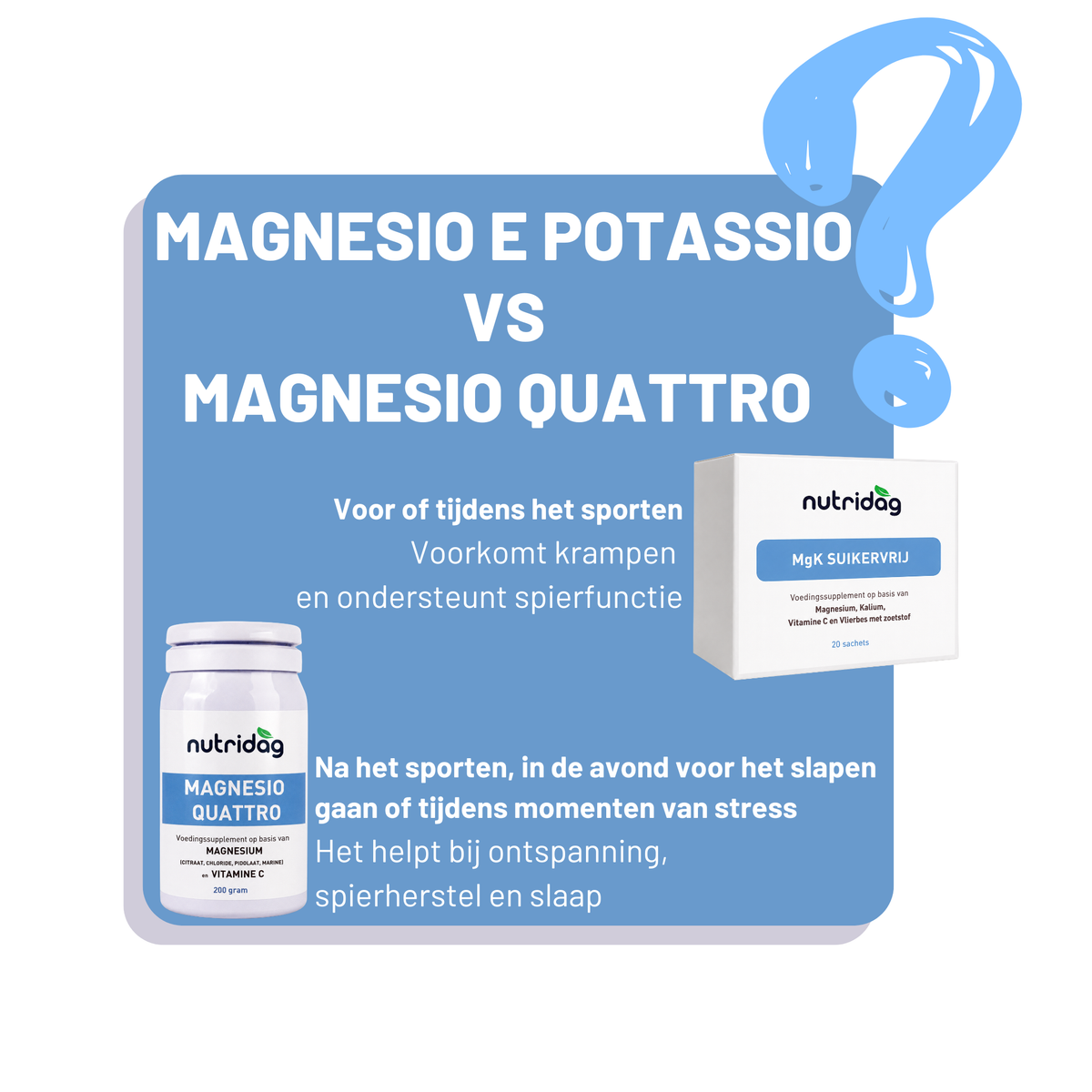 Magnesio e Potassio combo – 2x magnesium & kalium voor energie en herstel
