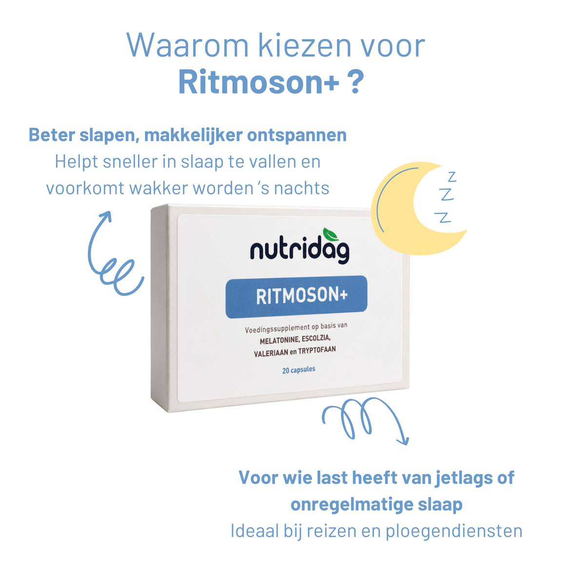 Ritmoson+ combo – 2x formule bij jetlags & verstoord slaapritmes