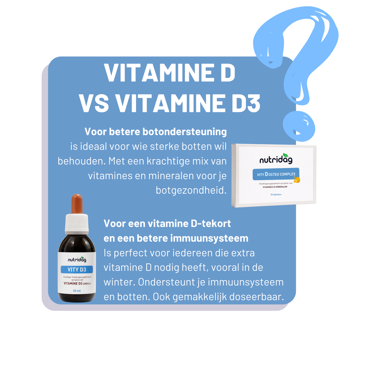 Vity D Osteo Complex – Vitamine D-complex voor botten & tanden