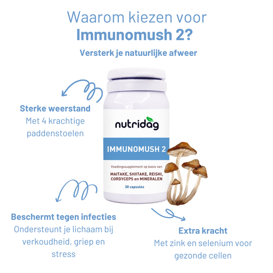 Immunomush 2 - Voor ondersteuning en versterking van een aangetaste immuunsysteem