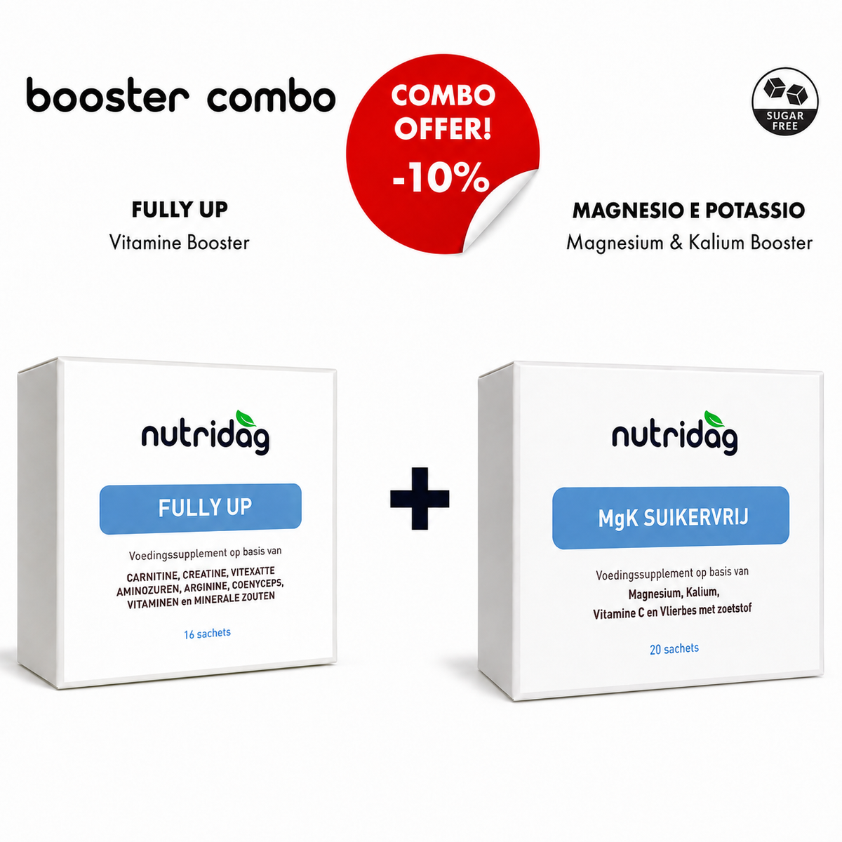 Energie booster combo – Fully Up + Magnesio e Potassio