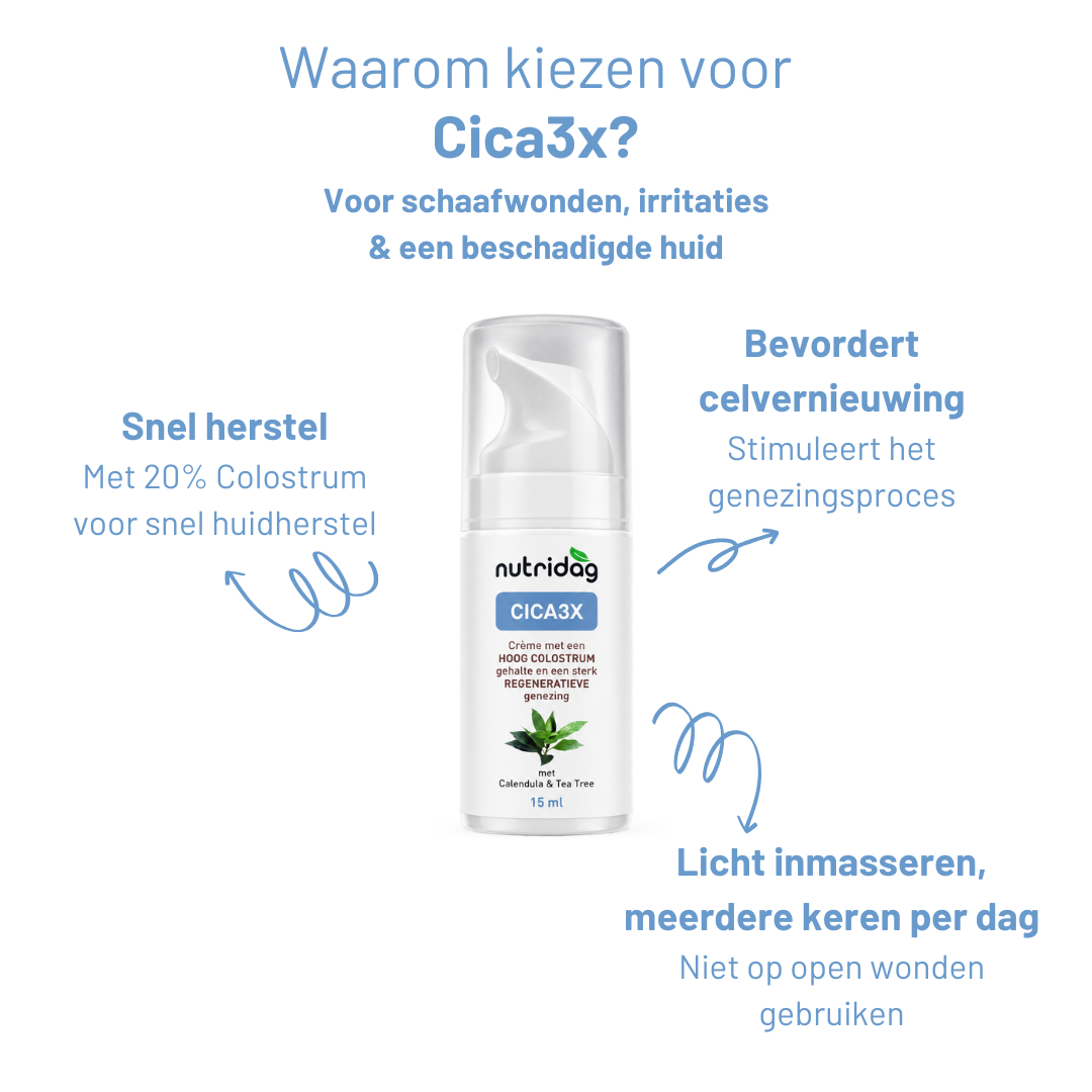 Cica3x - Herstellende crème voor een gewonden en beschadigde huid